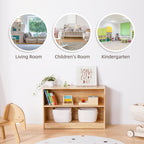 Kids Shelf 2-Tier Toy Storage and Organisers 90