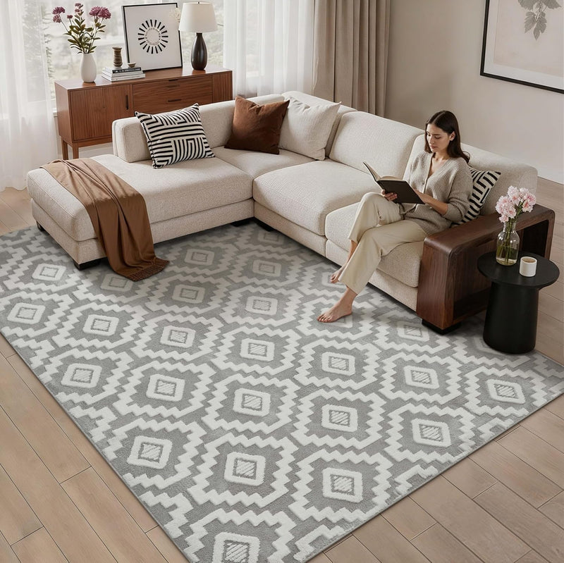 Washable Rug for Living Room Non Slip