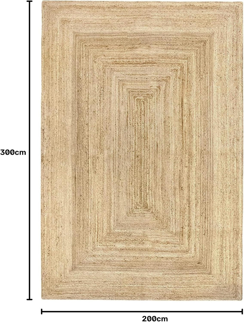 Rug Jute Round Alhambra Natural Colour