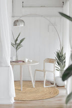 Rug Jute Round Alhambra Natural Colour Area
