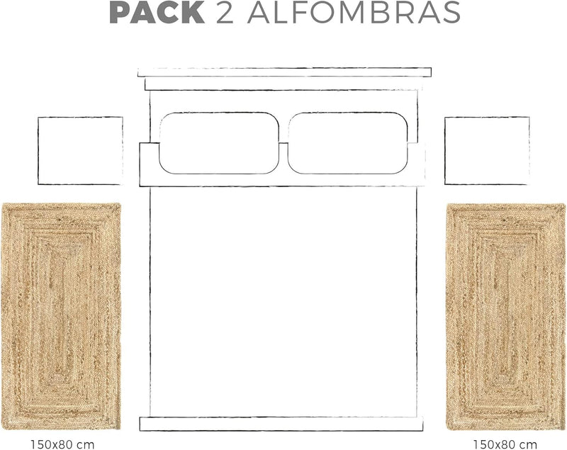 Rug Jute Round Alhambra Natural Colour Area