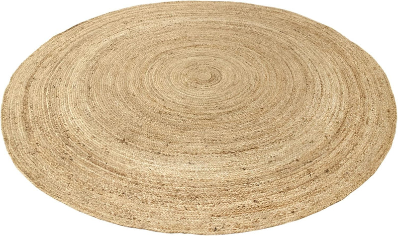 Rug Jute Round Alhambra Natural Colour Area