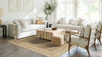 Rug Jute Round Alhambra Natural Colour Area
