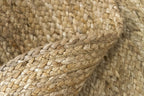 Rug Jute Round Alhambra Natural Colour Area