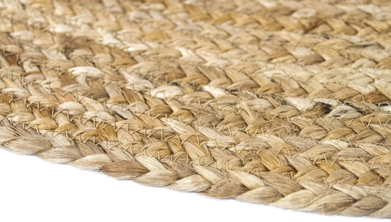 Rug Jute Round Alhambra Natural Colour Area