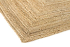 Rug Jute Round Alhambra Natural Colour Area