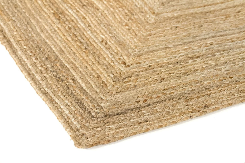 Rug Jute Round Alhambra Natural Colour Area