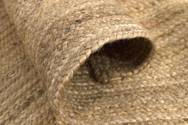 Rug Jute Round Alhambra Natural Colour Area