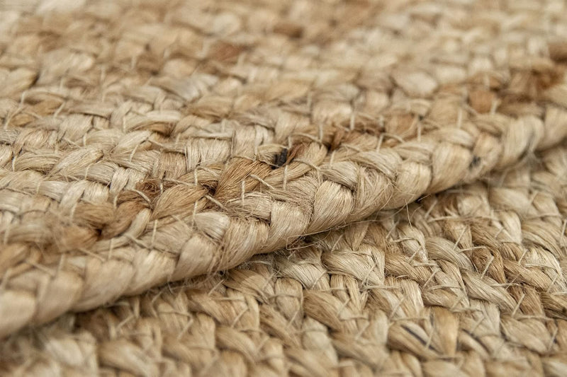 Rug Jute Round Alhambra Natural Colour Area
