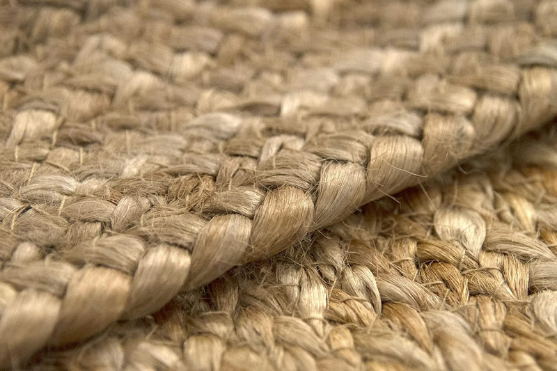 Rug Jute Round Alhambra Natural Colour Area