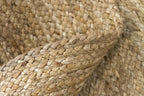 Rug Jute Round Alhambra Natural Colour Area