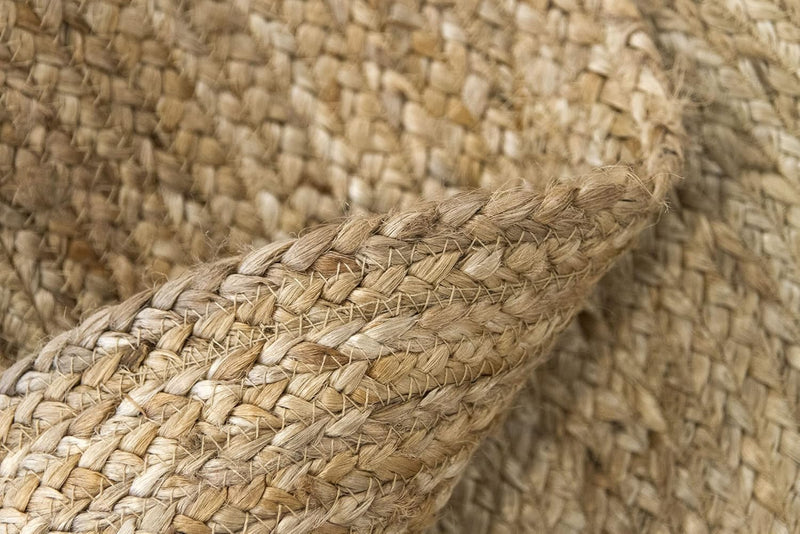 Rug Jute Round Alhambra Natural Colour Area
