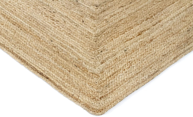 Rug Jute Round Alhambra Natural Colour Area