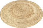 Rug Jute Round Alhambra Natural Colour Area