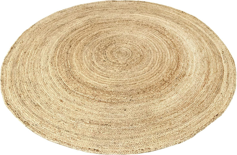 Rug Jute Round Alhambra Natural Colour Area