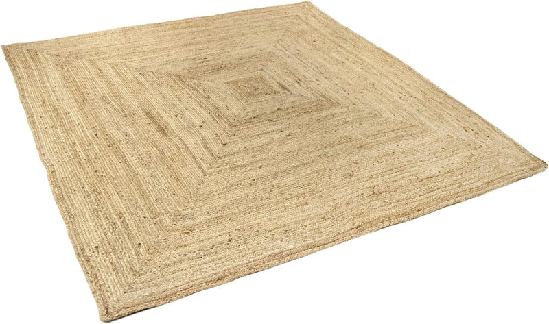 Rug Jute Round Alhambra Natural Colour Area