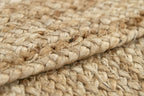 Rug Jute Round Alhambra Natural Colour Area
