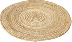 Rug Jute Round Alhambra Natural Colour Area