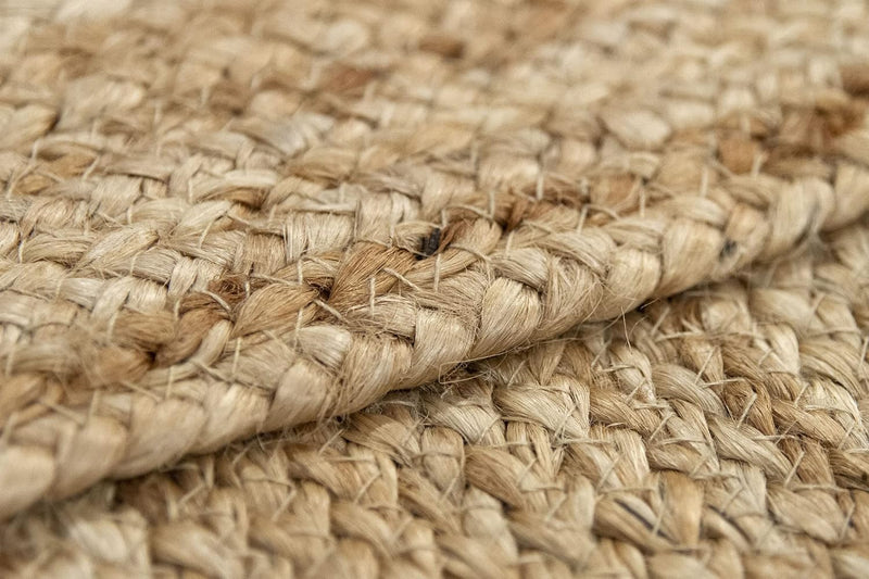 Rug Jute Round Alhambra Natural Colour Area