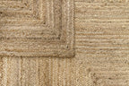 Rug Jute Round Alhambra Natural Colour Area
