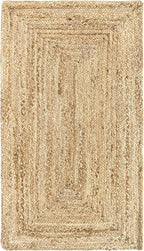 Rug Jute Round Alhambra Natural Colour Area