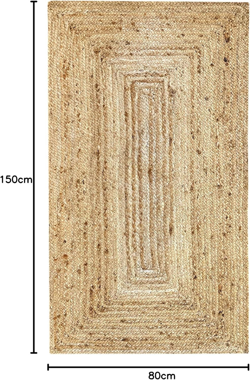 Rug Jute Round Alhambra Natural Colour Area