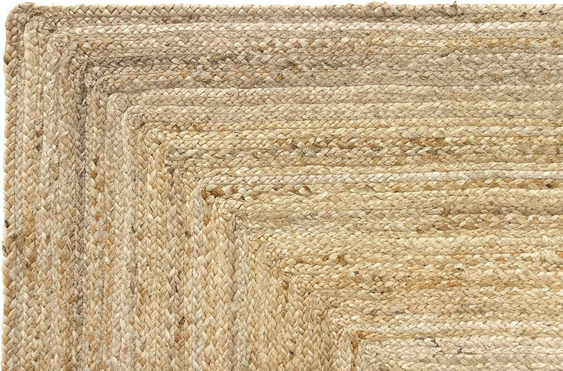 Rug Jute Round Alhambra Natural Colour Area