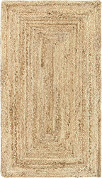 Rug Jute Round Alhambra Natural Colour Area