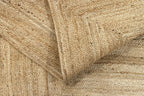 Rug Jute Round Alhambra Natural Colour Area
