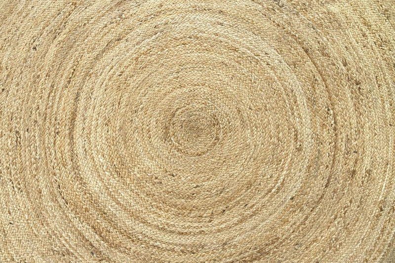 Rug Jute Round Alhambra Natural Colour Area
