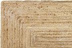 Rug Jute Round Alhambra Natural Colour Area