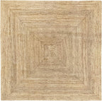 Rug Jute Round Alhambra Natural Colour Area