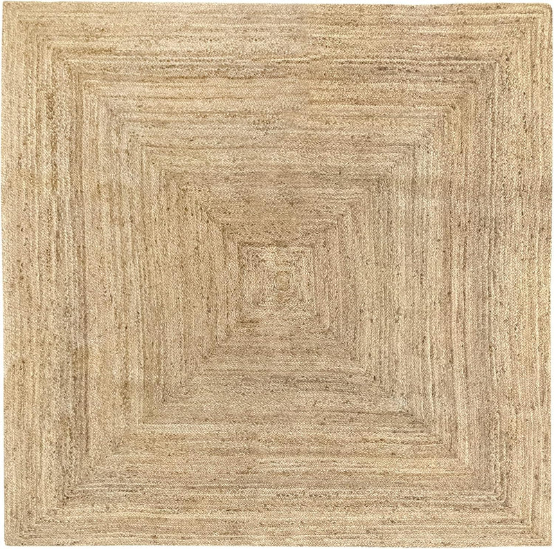 Rug Jute Round Alhambra Natural Colour Area