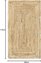 Rug Jute Round Alhambra Natural Colour Area