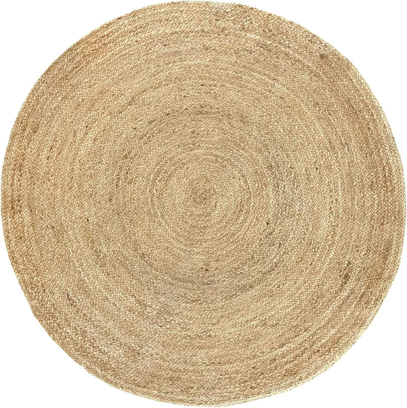 Rug Jute Round Alhambra Natural Colour Area