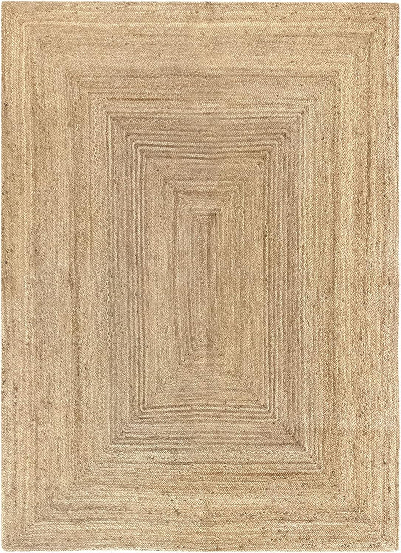 Rug Jute Round Alhambra Natural Colour Area