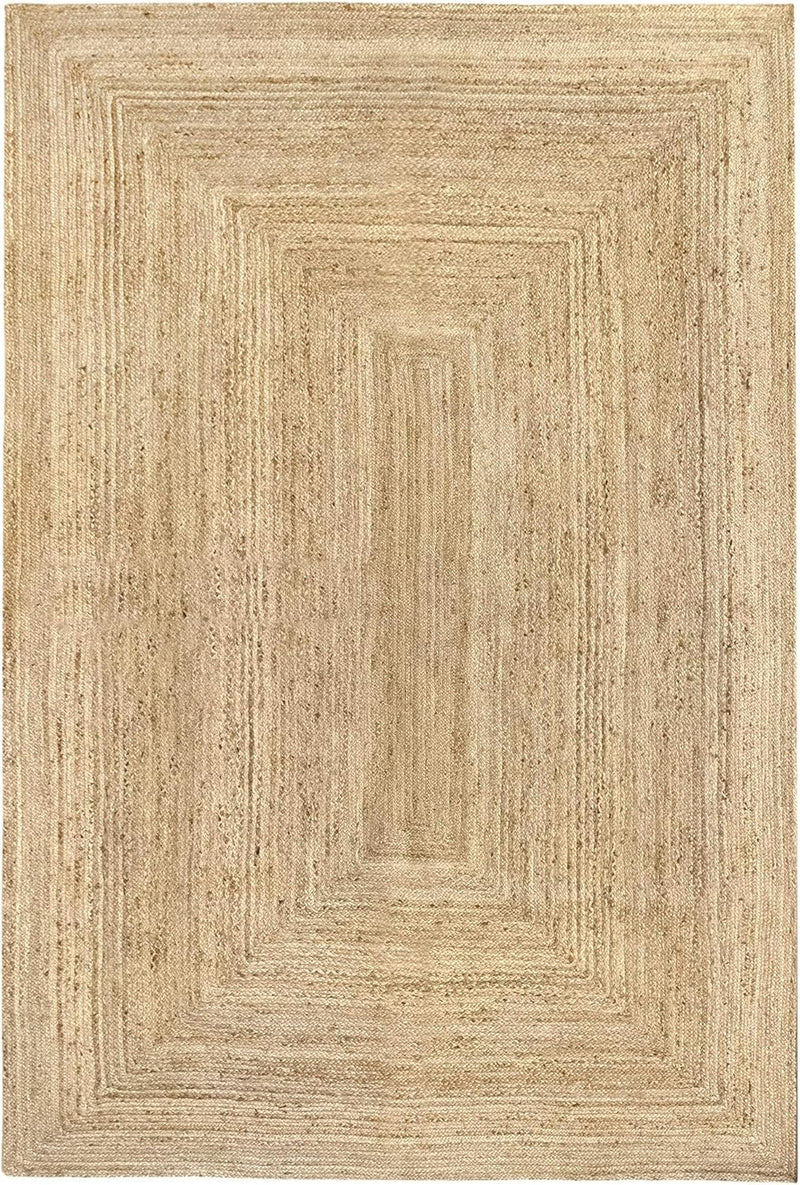 Rug Jute Round Alhambra Natural Colour Area