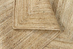 Rug Jute Round Alhambra Natural Colour Area