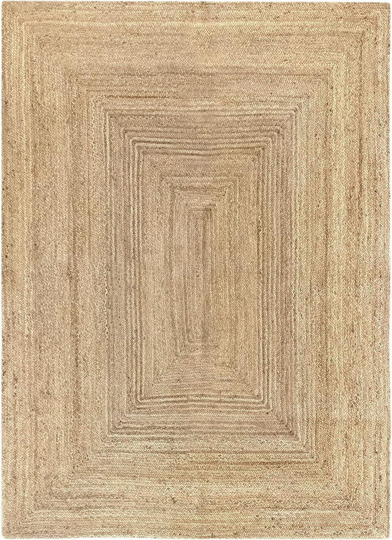 Rug Jute Round Alhambra Natural Colour Area