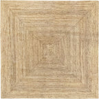 Rug Jute Round Alhambra Natural Colour Area