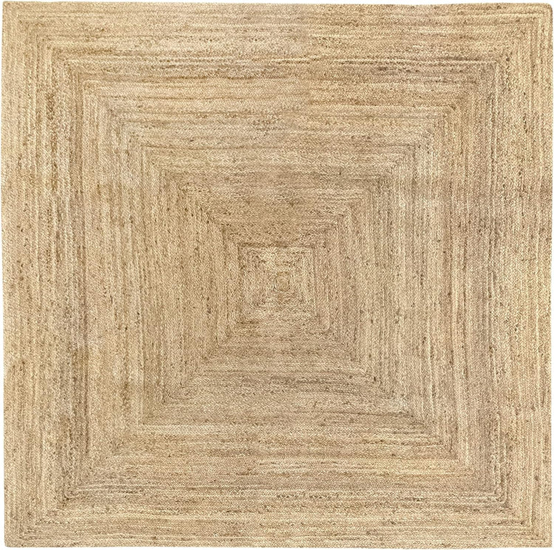 Rug Jute Round Alhambra Natural Colour Area