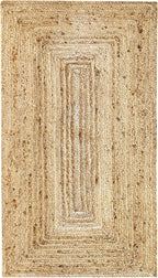 Rug Jute Round Alhambra Natural Colour Area