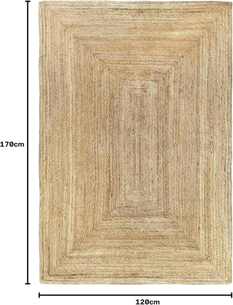 Rug Jute Round Alhambra Natural Colour Area