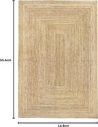 Rug Jute Round Alhambra Natural Colour Area