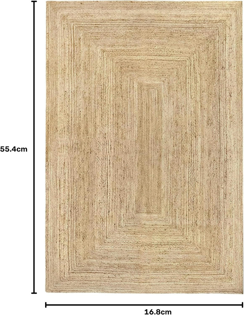 Rug Jute Round Alhambra Natural Colour Area