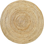 Rug Jute Round Alhambra Natural Colour Area