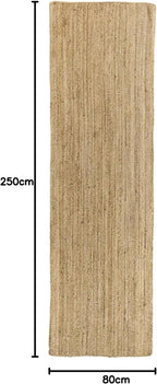 Rug Jute Runner Alhambra Natural Colour Area 100