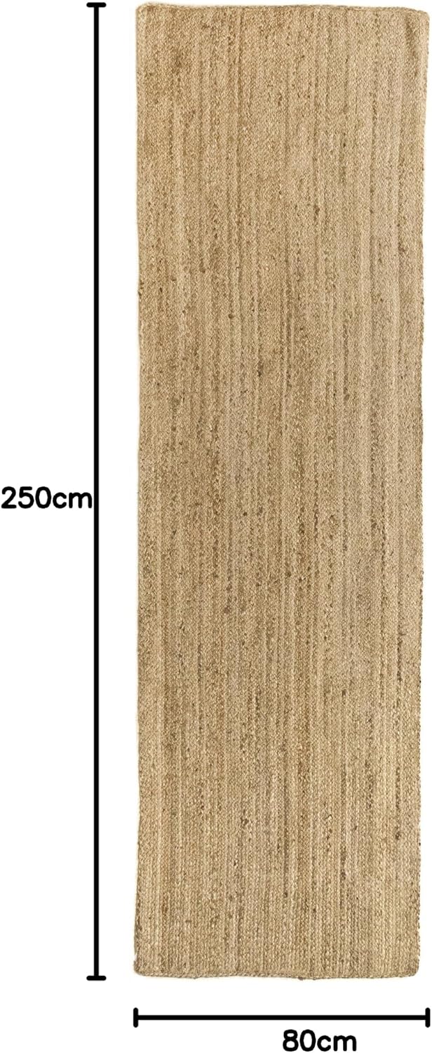Rug Jute Runner Alhambra Natural Colour Area 100