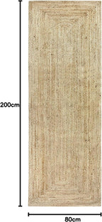Rug Jute Runner Alhambra Natural Colour Area 100