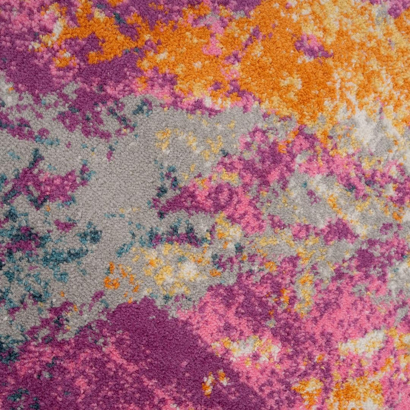 Rug Kids Bedroom Teens Colour Splash Hot Sheen